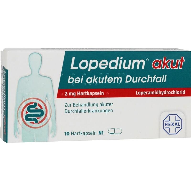 LOPEDIUM akut bei akutem Durchfall Hartkapseln