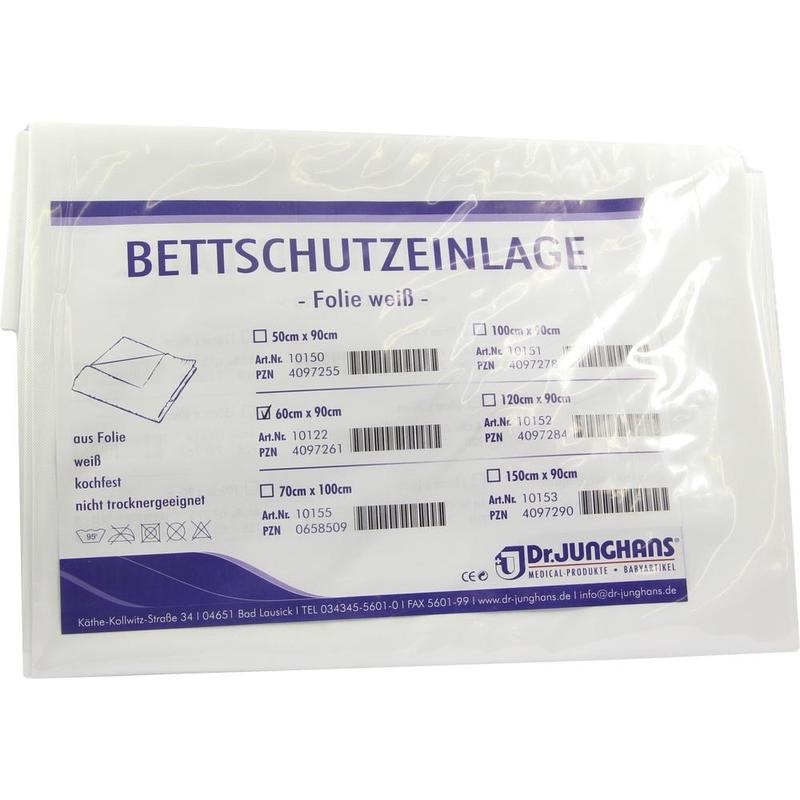BETTSCHUTZEINLAGE Folie 60x90 cm weiß